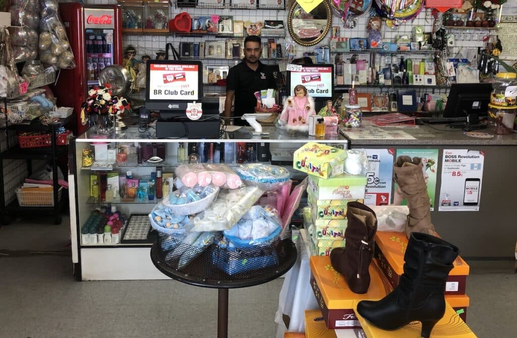 A dollar store owner has three different point of sale systems.